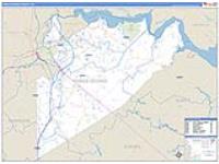Prince George, Va Carrier Route Wall Map